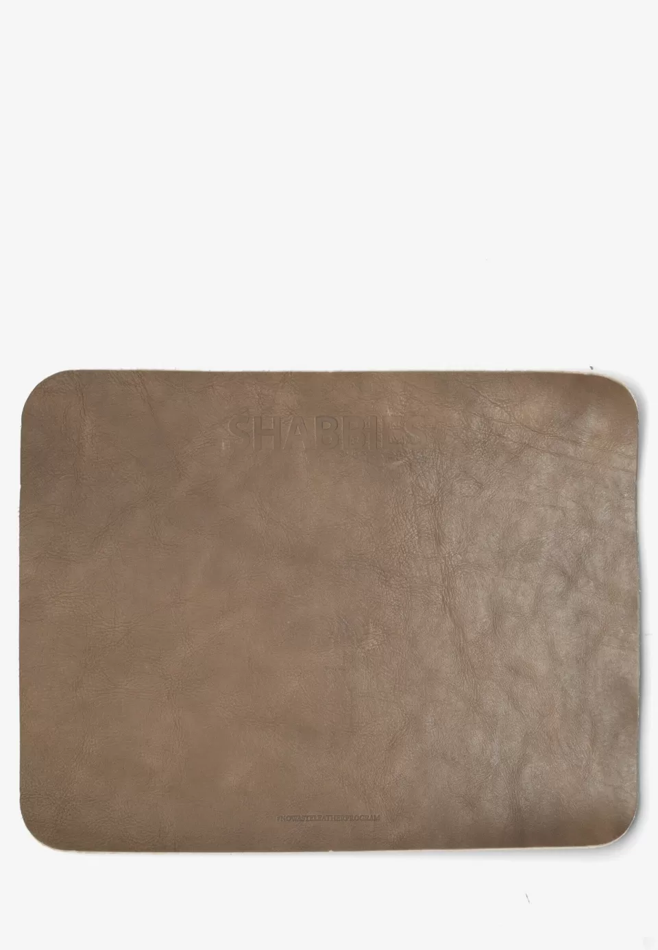 Shabbies Amsterdam Accessoires Placemat Taupe^ No Waste Leather