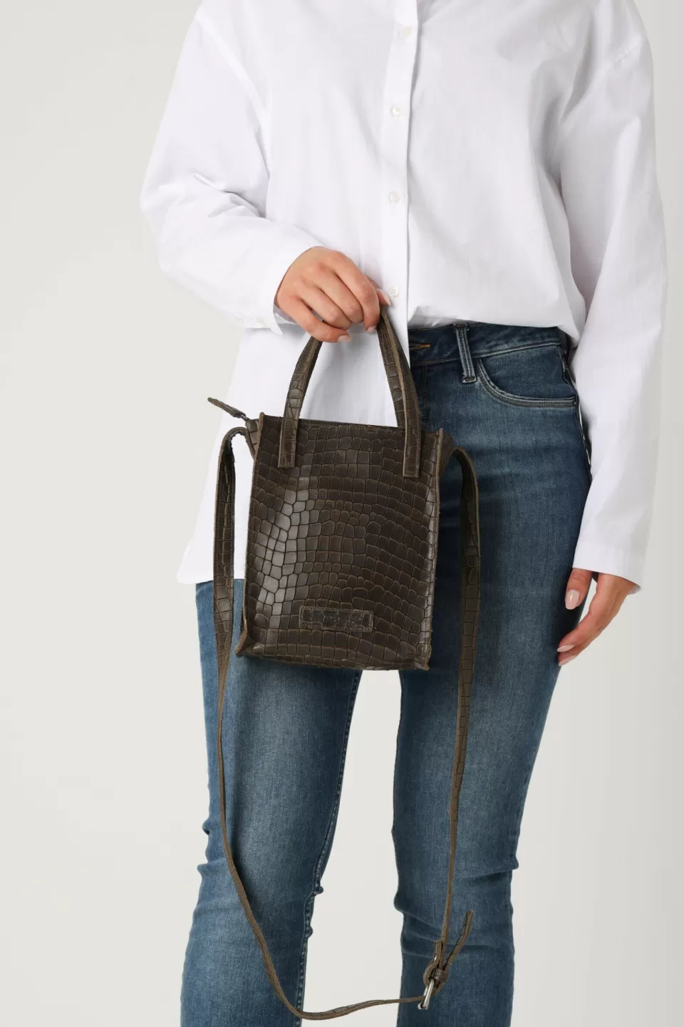 Shabbies Amsterdam Crossbody Bag Cara Donker^ Crossbodytassen | No Waste Leather