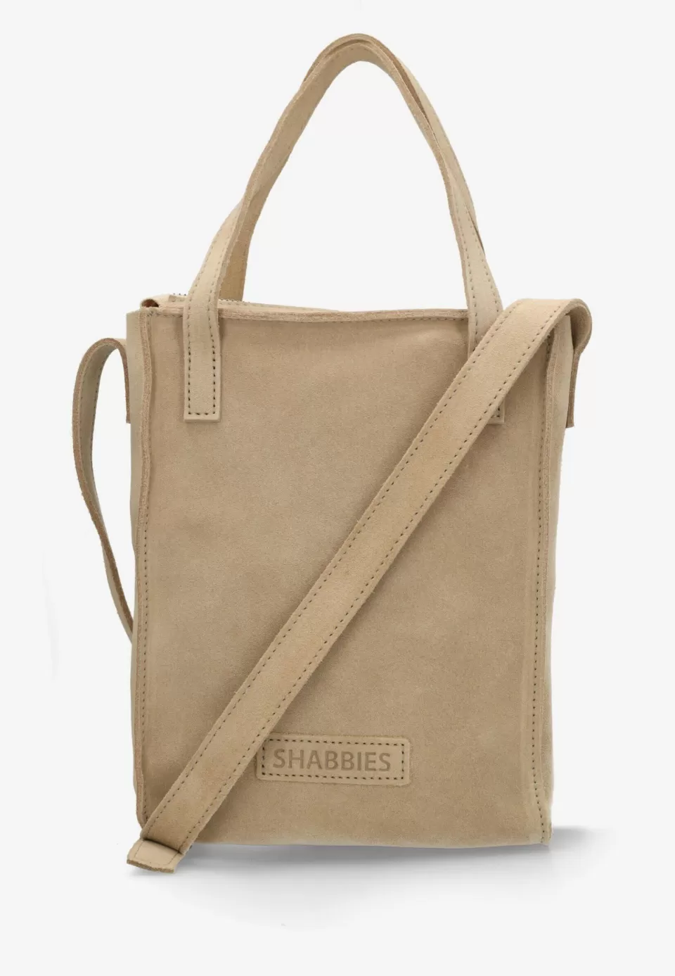 Shabbies Amsterdam Crossbody Bag Cara Taupe^ No Waste Leather | Crossbodytassen