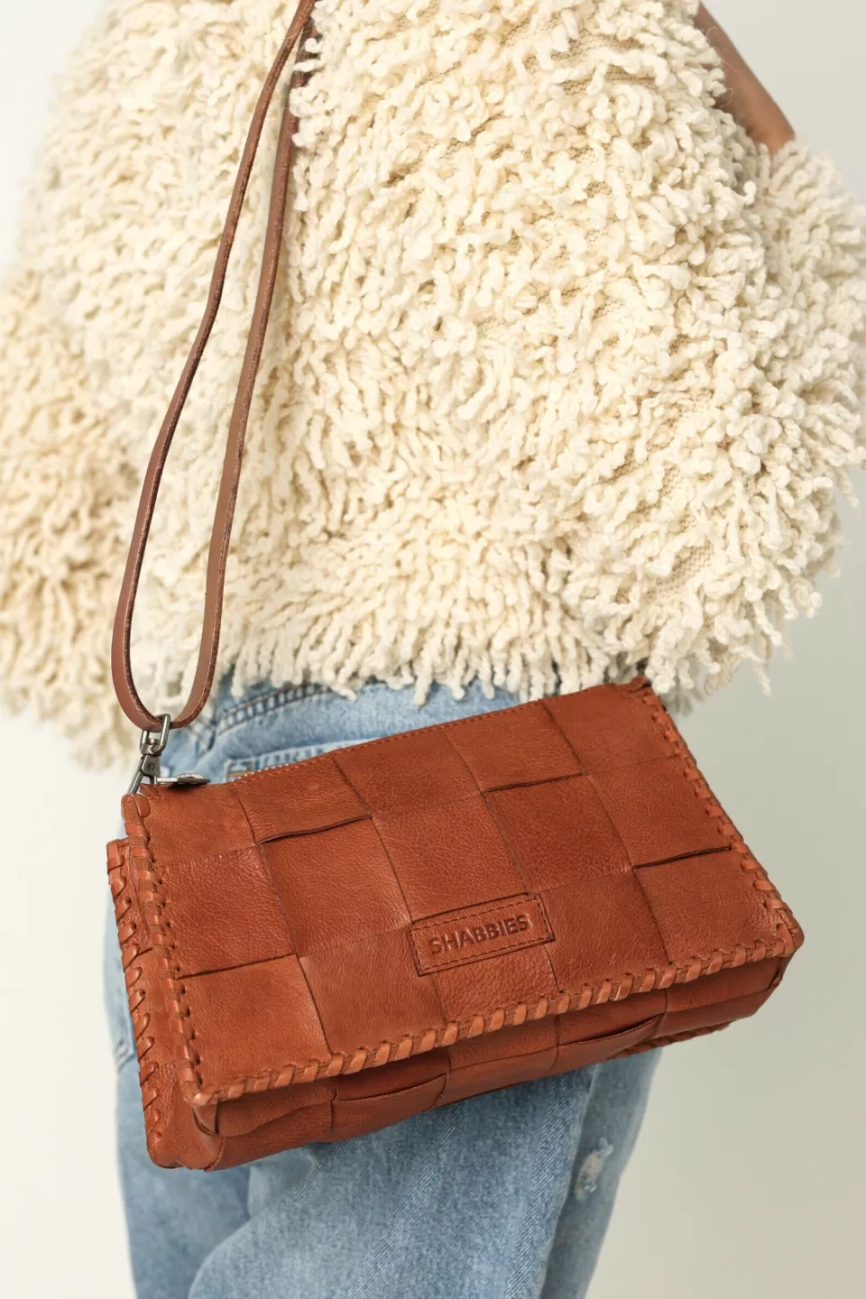 Shabbies Amsterdam Crossbody bag Noka Cognac^ Crossbodytassen