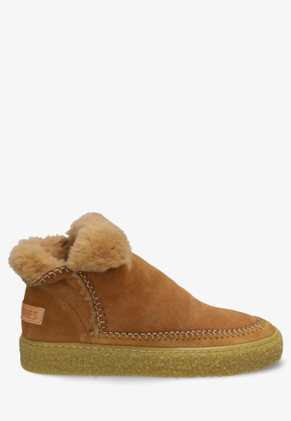 Shabbies Amsterdam Enkel Boot Chewy Moux Doubleface Camel^ Enkellaarzen | Gevoerde Schoenen