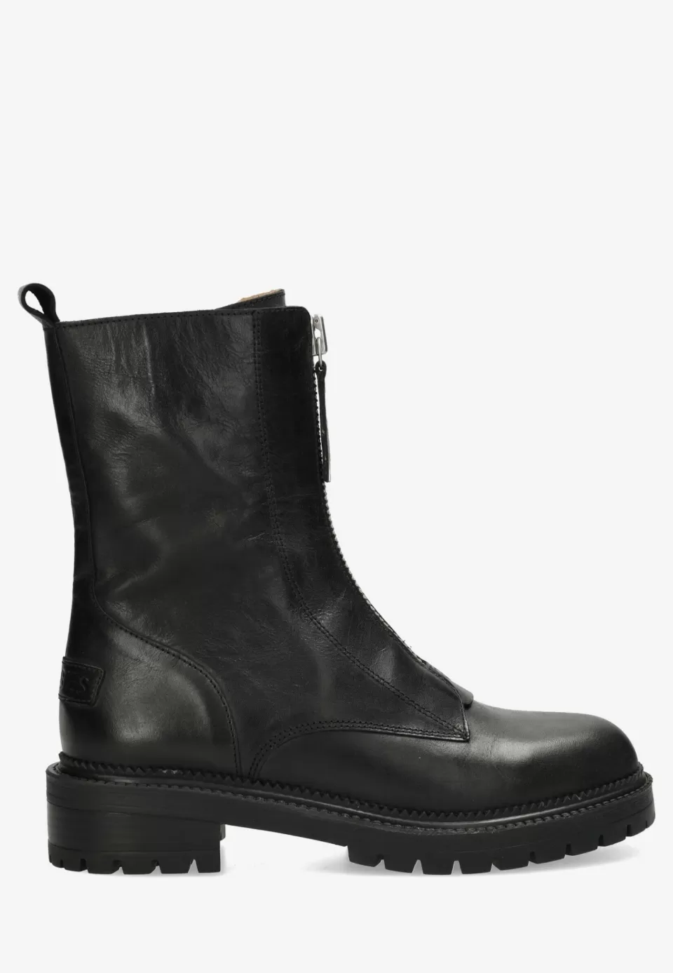 Shabbies Amsterdam Enkellaars Tirza Zipa ^ Enkellaarzen | Biker Boots