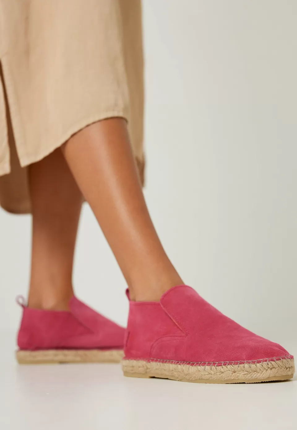 Shabbies Amsterdam Espadrille Elche Lofa Fuchsia^ Espadrilles | Loafers