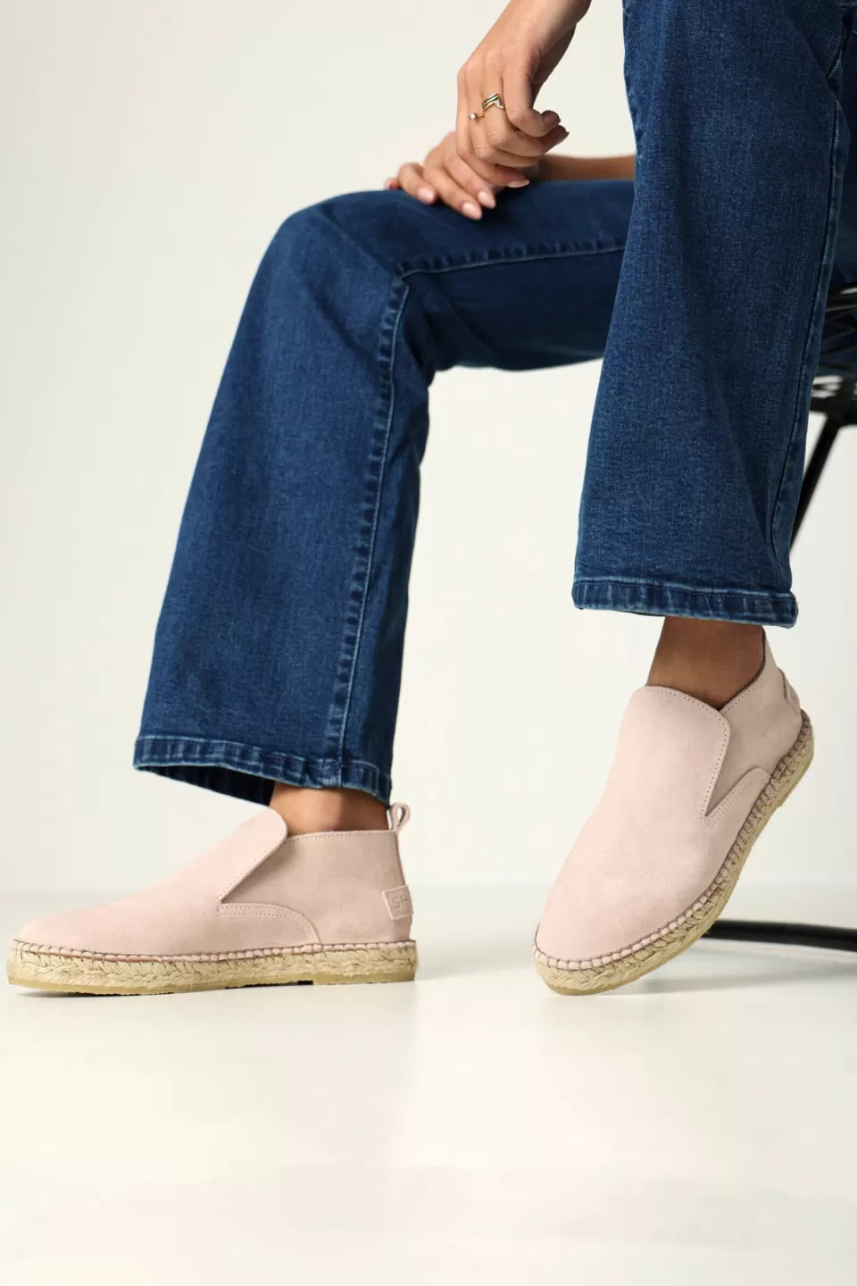 Shabbies Amsterdam Espadrille Elche Lofa Pink^ Espadrilles | Loafers