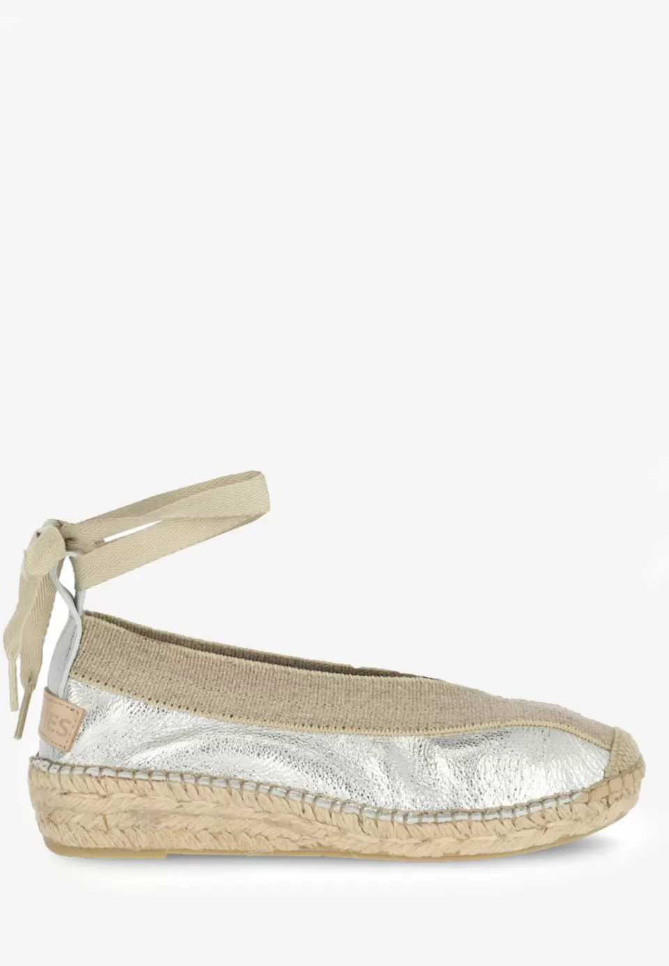 Shabbies Amsterdam Espadrille Palma Kimono Silver^ Espadrilles | Loafers