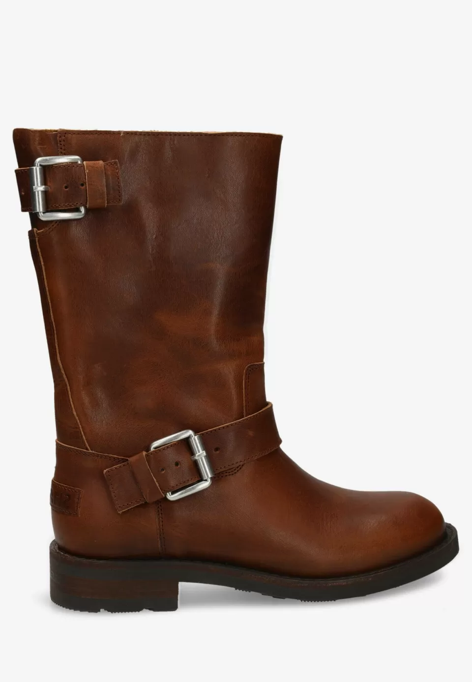 Shabbies Amsterdam Laars Alyd Mia Cognac^ Biker Boots | Schachtlaarzen