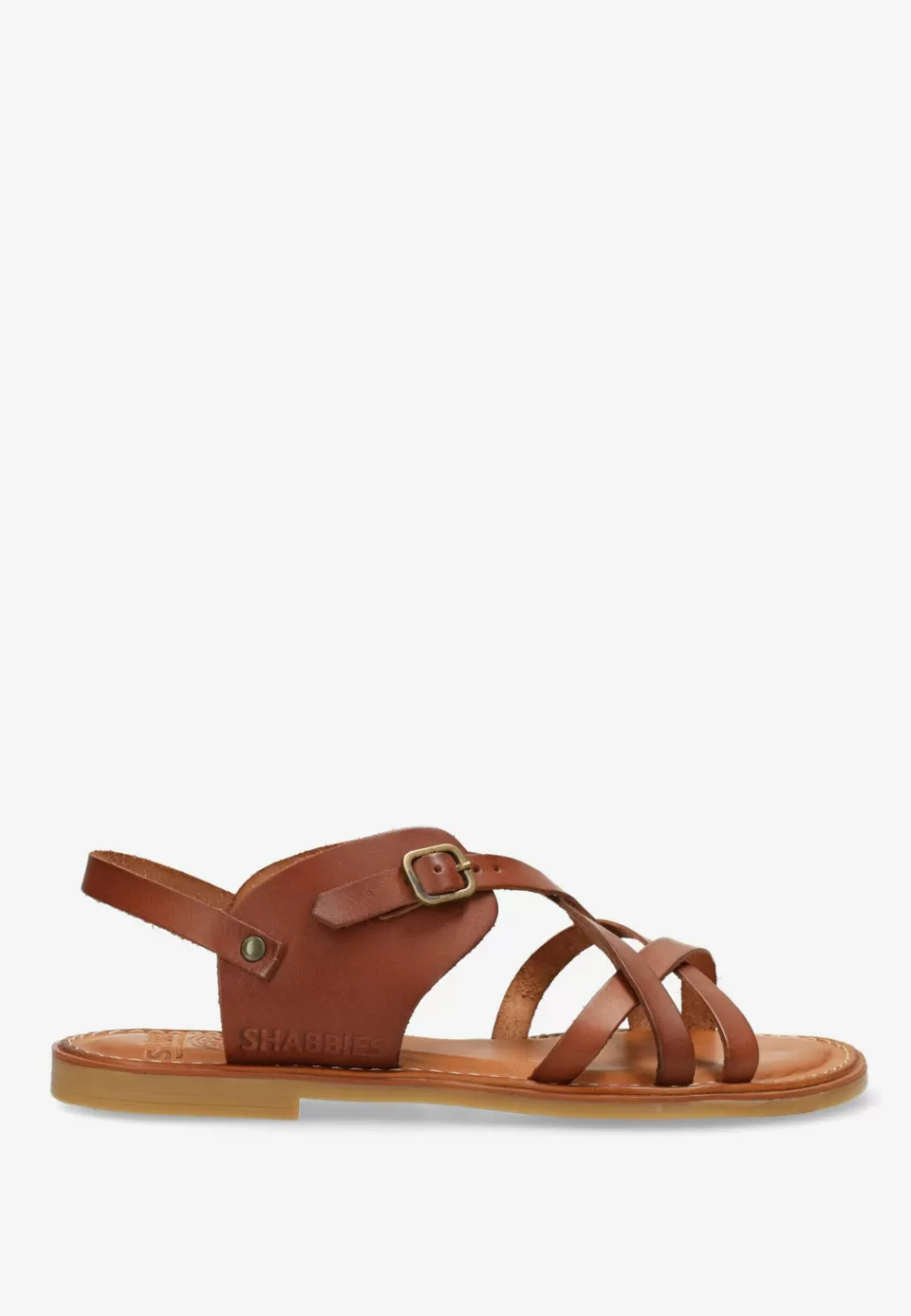 Shabbies Amsterdam Sandal Angel Cross Cognac^ Sandalen