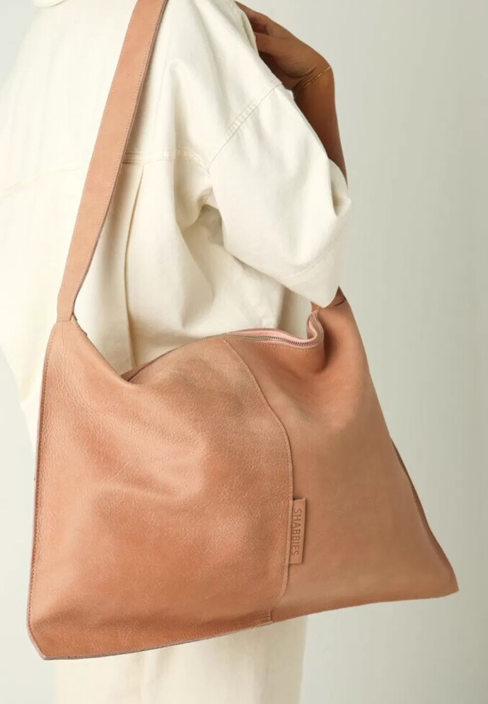 Shabbies Amsterdam Shoulderbag Casi Rose^ No Waste Leather | Schoudertassen