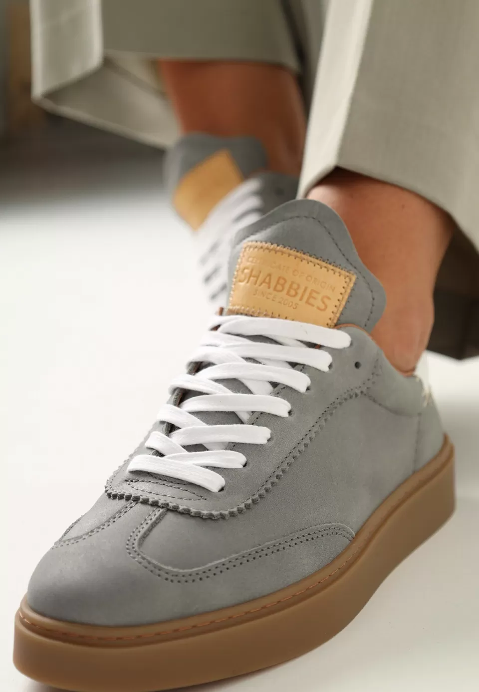 Shabbies Amsterdam Sneaker Bossa Nuovo Grijs^ Sneakers