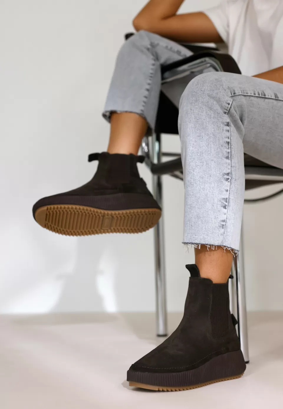 Shabbies Amsterdam Sneaker Chavi Donker^ Chelsea Boots | Enkellaarzen